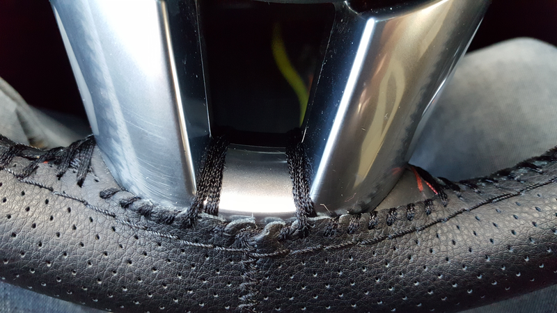 I needed to use these two stiches to hold the leather tight on the bottom. A better craftsman probably wouldn’t need these.